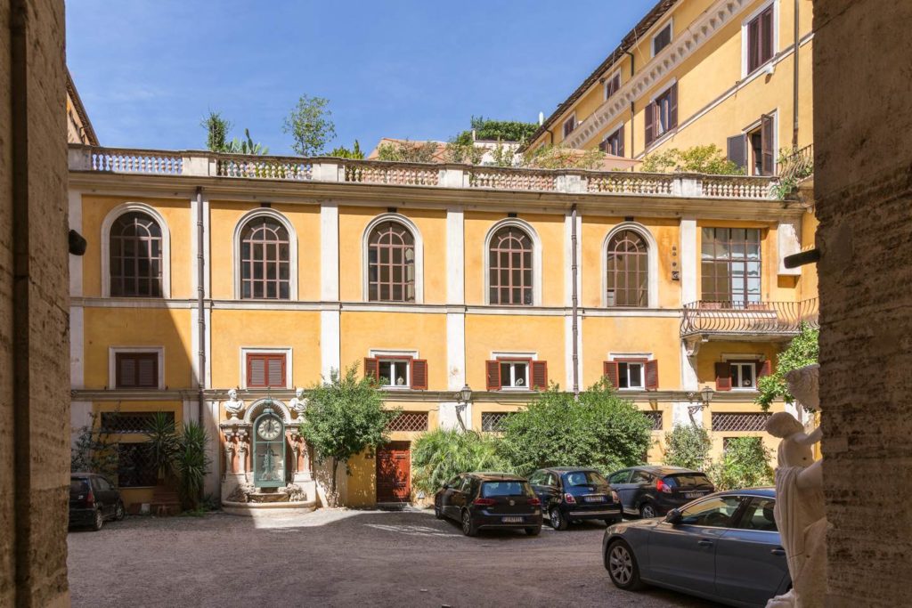 The inner courtyard
